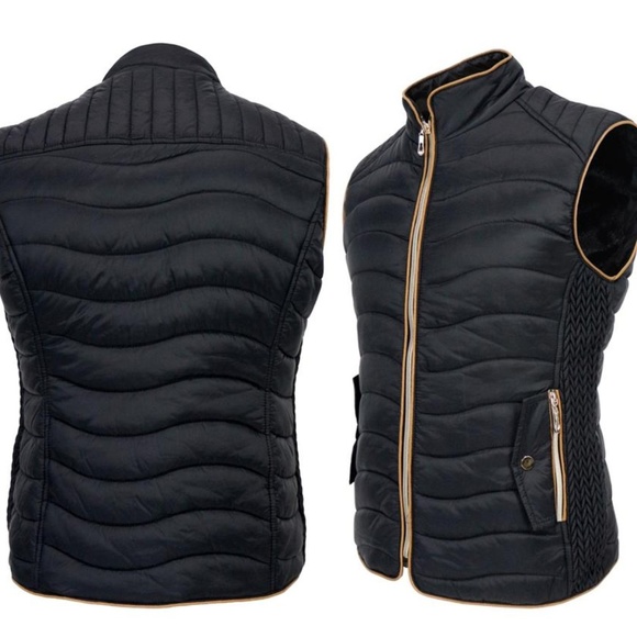 HanTon Puff vest with zip pockets, sherpa lining M - Picture 6 of 7